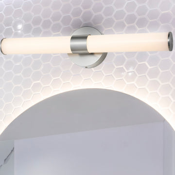 Brooks 20.13"  Industrial Mid-Century Iron Integrated LED Vanity Light - JONATHAN Y